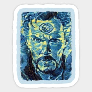 Dr Strange Van Gogh Style Sticker